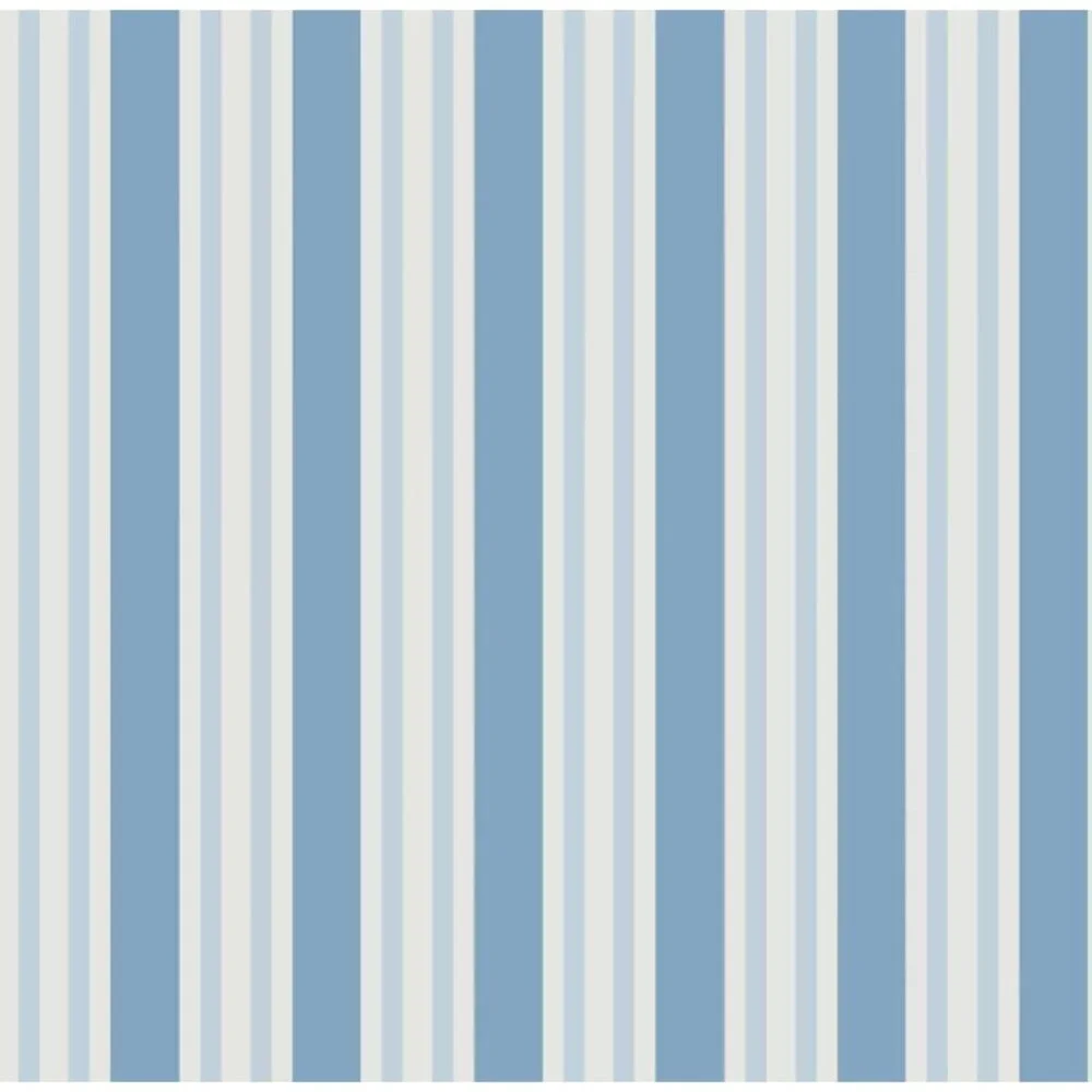 New Cole & Son Blue Polo Stripe Wallpaper 110/1006 A010 10.05m x 52cm